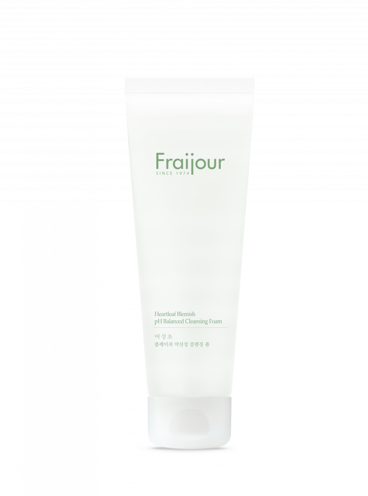 Слабокислотная очищающая пенка для кожи с акне Fraijour Heartleaf Blemish pH Balanced Cleansing Foam