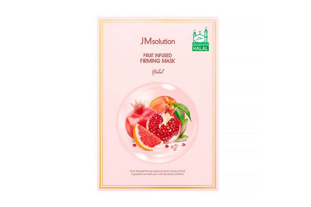 Омолаживающая тканевая маска для лица с фруктовыми экстрактами JMsolution Fruit Infused Firming Mask Halal