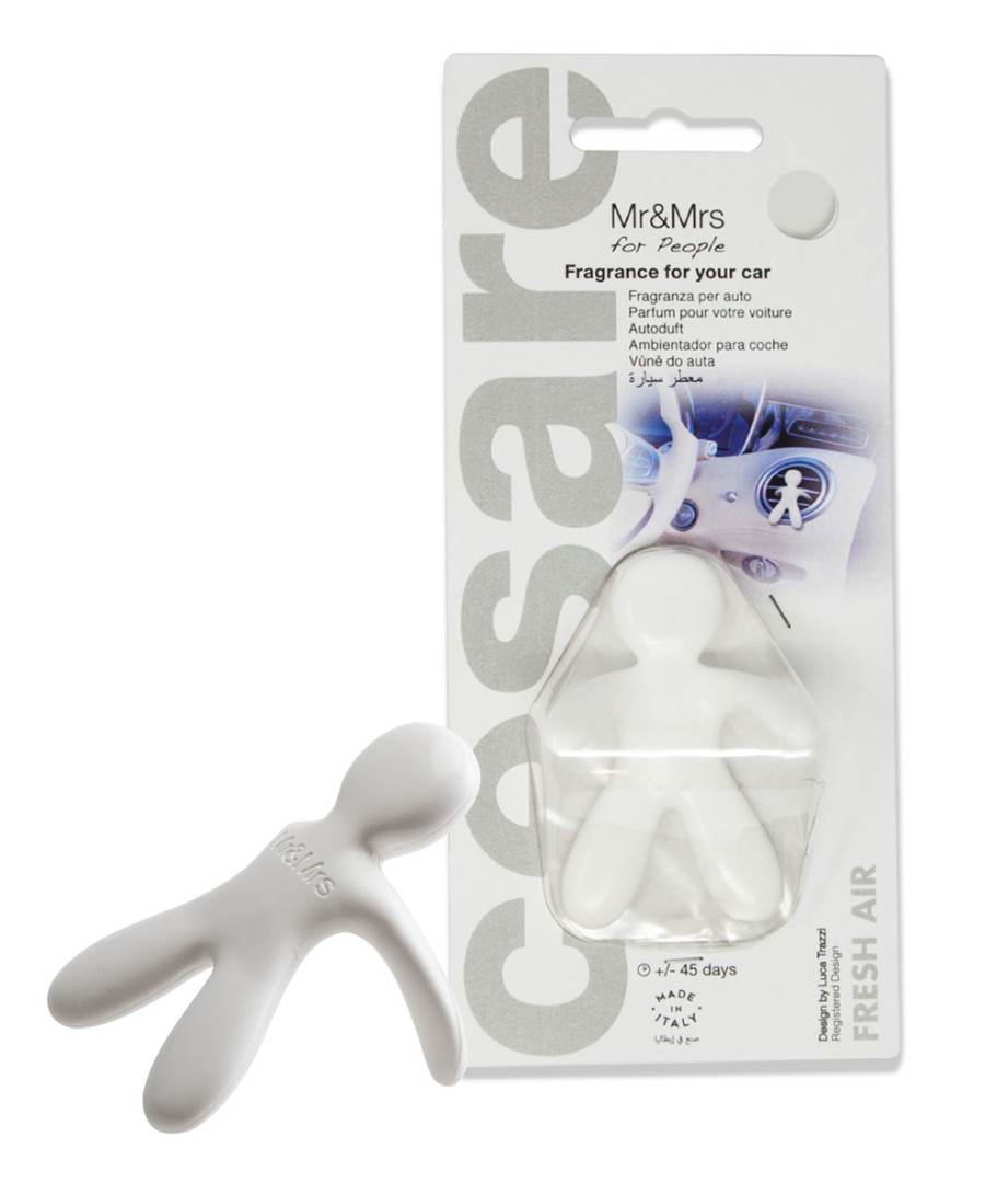 Дизайнерский ароматизатор для автомобиля CESARE FRESH AIR | СВЕЖИЙ ВОЗДУХ белый в блистере
