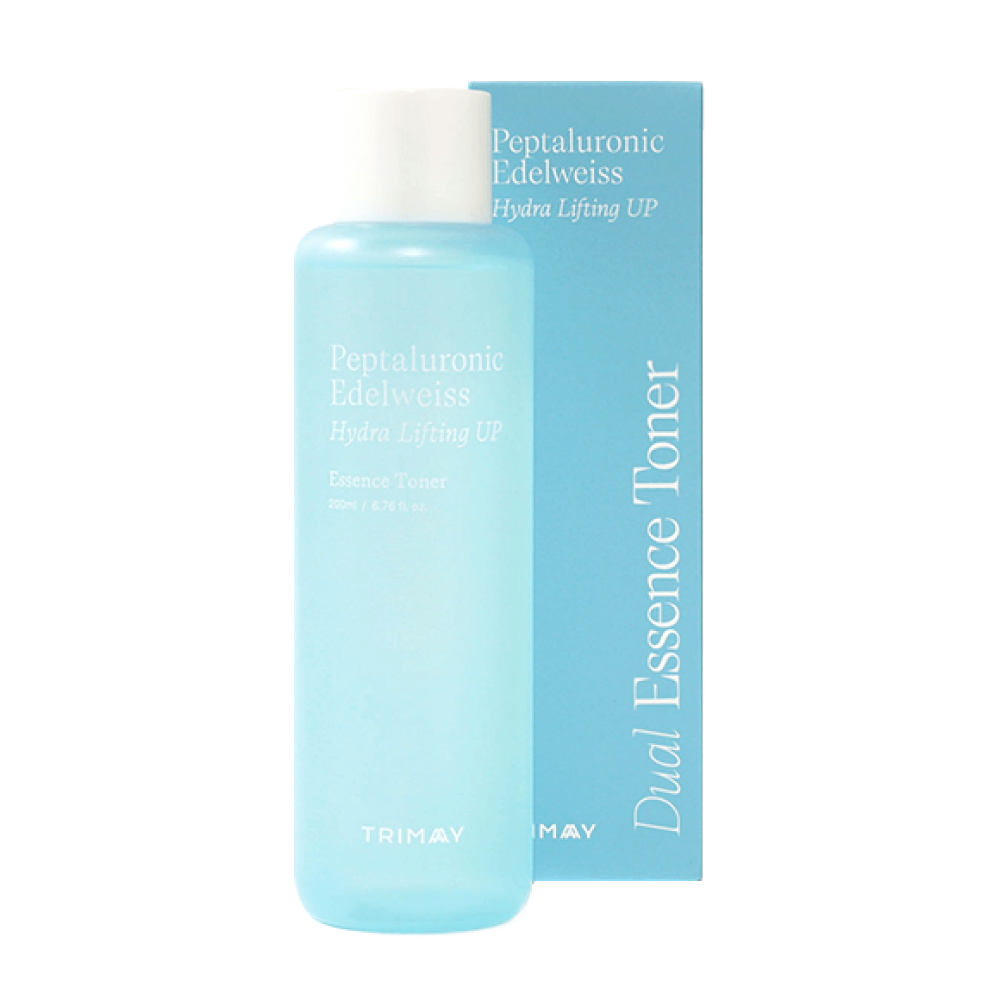 Увлажняющий тонер-эссенция с пептидами Trimay Peptaluronic Edelweiss Hydra Lifting Dual Essence Toner