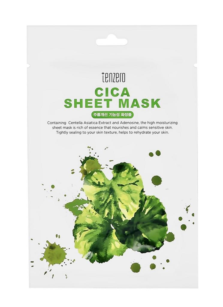 TENZERO Тканевая маска с экстрактом центеллы азиатской Cica Sheet Mask