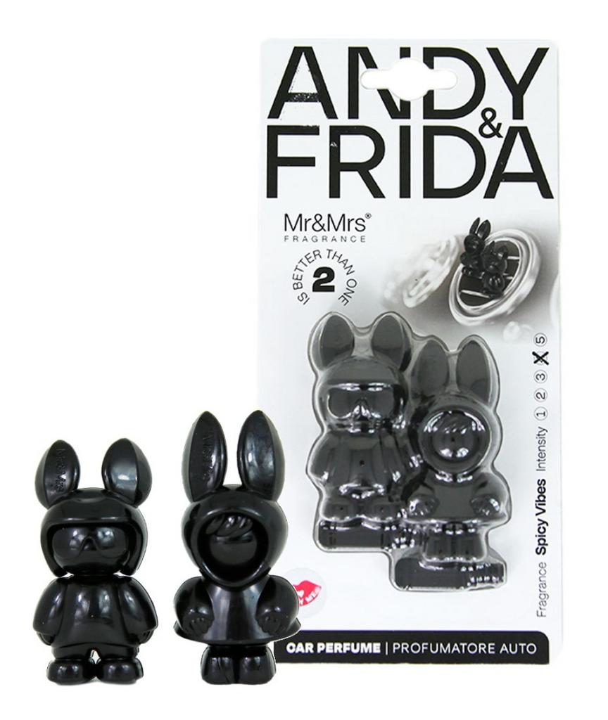 Дизайнерский ароматизатор для автомобиля ANDY&FRIDA SPICY VIBES | ОСТРЫЕ ОЩУЩЕНИЯ черный