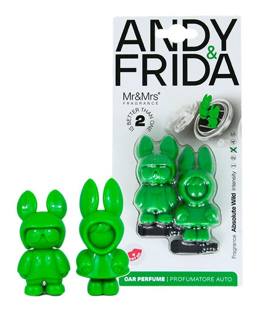 Дизайнерский ароматизатор для автомобиля ANDY&FRIDA ABSOLUTE WILD / ПЕРВОЗДАННАЯ ПРИРОДА зеленый