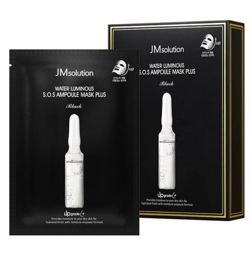 JMSolution Water Luminous S.O.S. Ampoule Mask Plus Black Тканевая маска для восстановления кожи