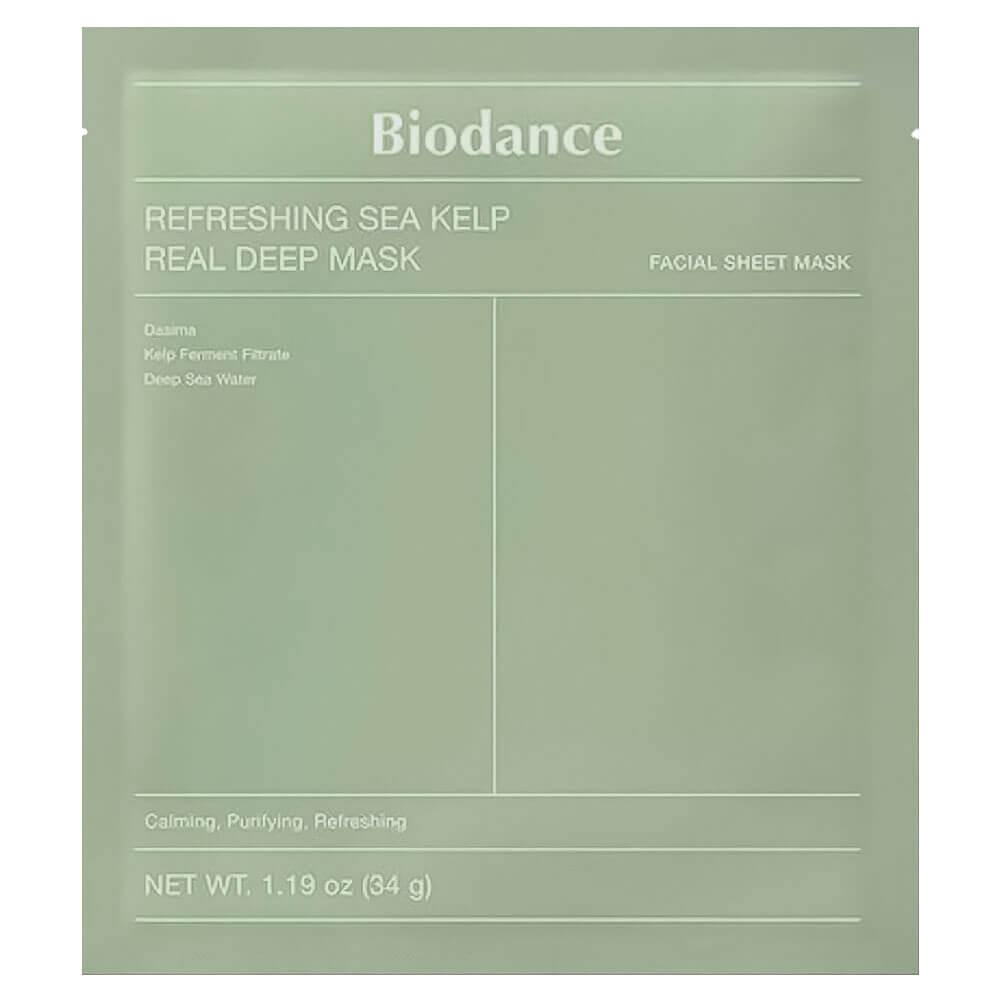 Успокаивающая гидрогелевая маска с водорослями Biodance Refreshing Sea Kelp Real Deep Mask