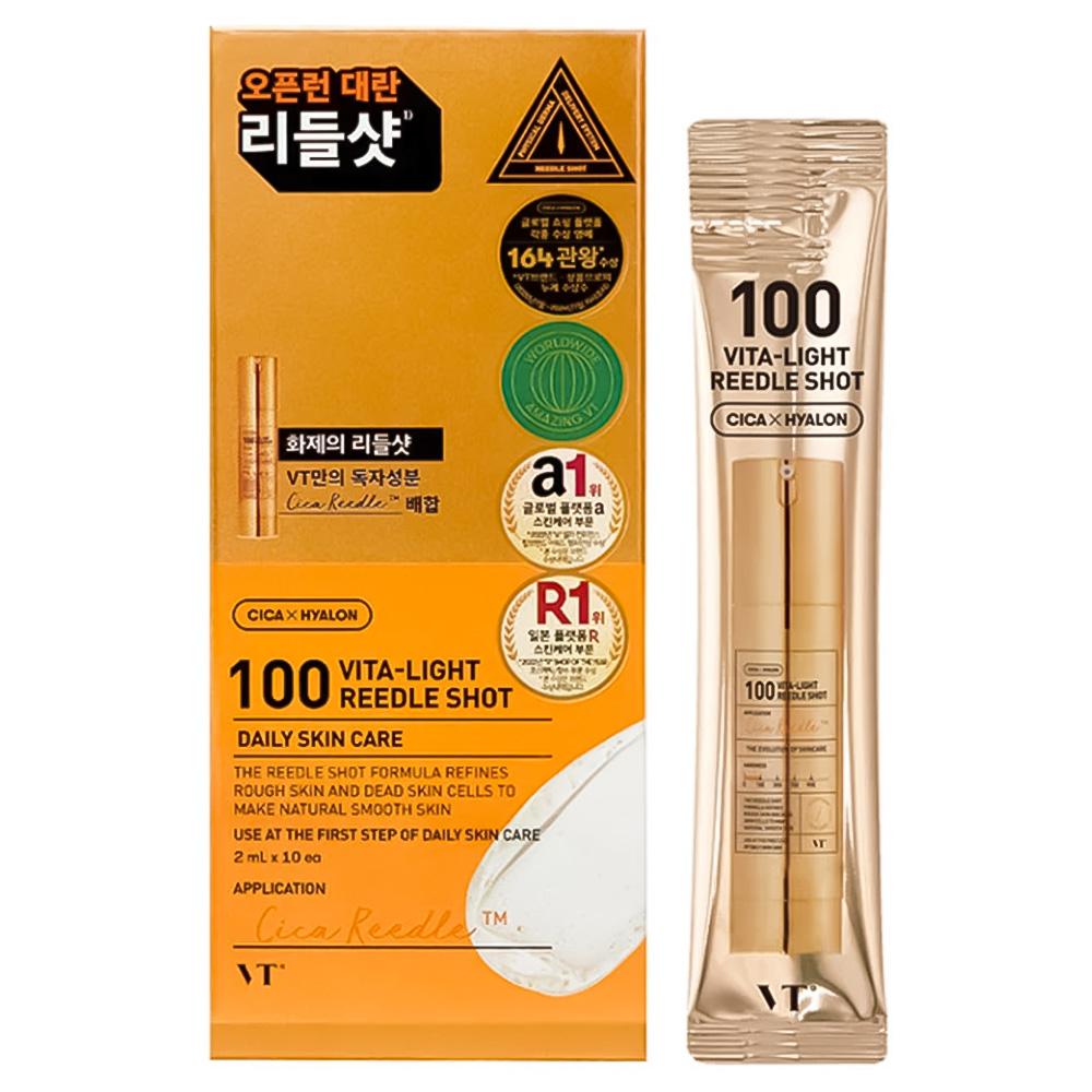 Бустер-сыворотка с микроиглами и витамином C VT Cosmetics Vita-Light Reedle Shot 100 по 2 мл