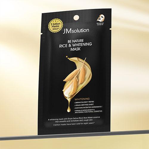 Тканевая маска с рисом JMSOLUTION BE NATURE RICE WHITENING MASK