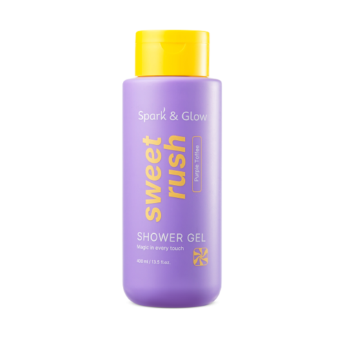 Spark&Glow Гель для душа с ароматом соленой карамели - Body wash purple toffee scent, 400 мл