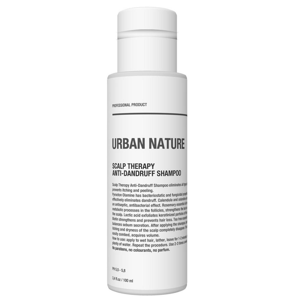 URBAN NATURE Шампунь против перхоти с терапевтическим эффектом Scalp Therapy Anti-Dandruff Shampoo