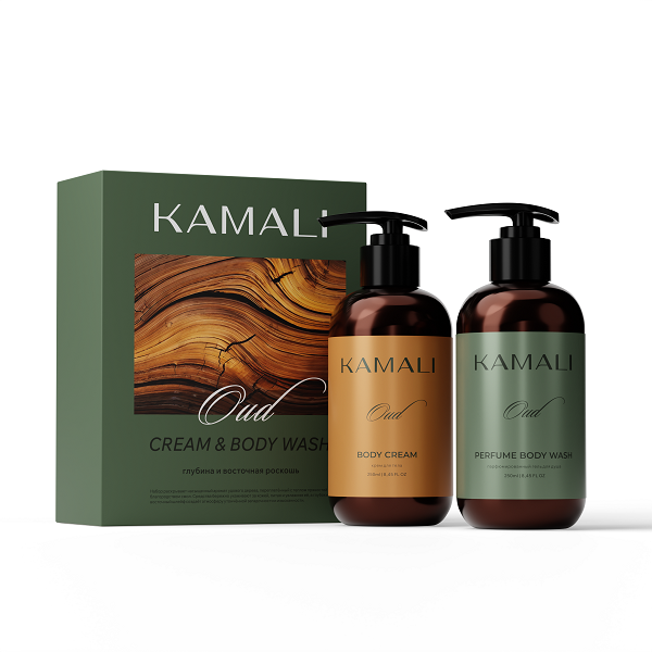KAMALI Косметический набор для ухода крем + гель для душа