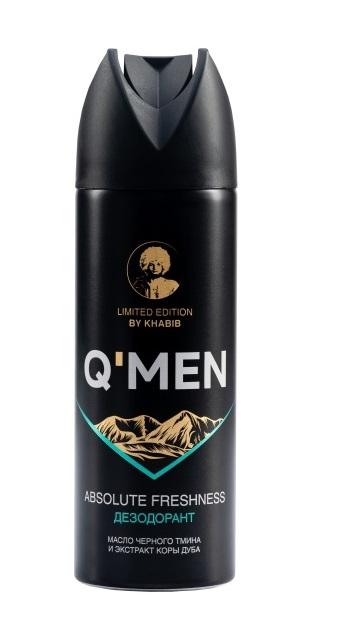 Q'MEN - Спрей-Дезодорант Абсолютная свежесть 200 мл