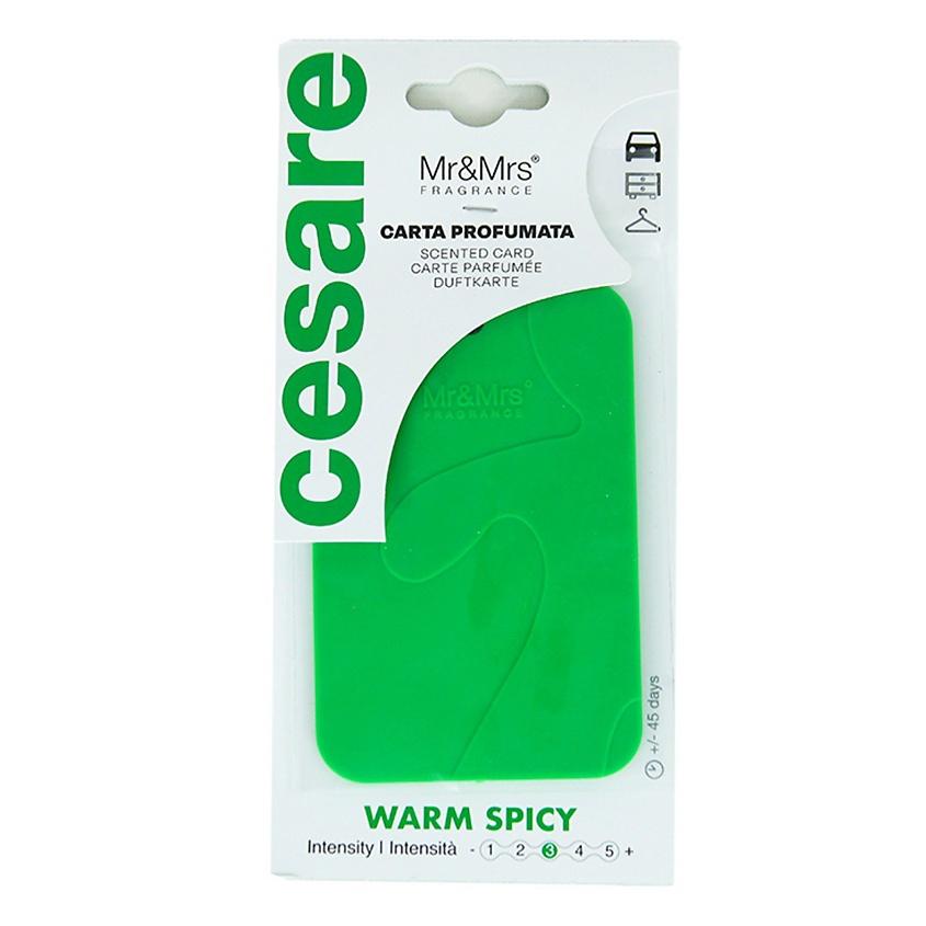 Mr & Mrs Fragrance Аромакарточка для автомобиля Cesare Card Warm Spicy (Острые специи)