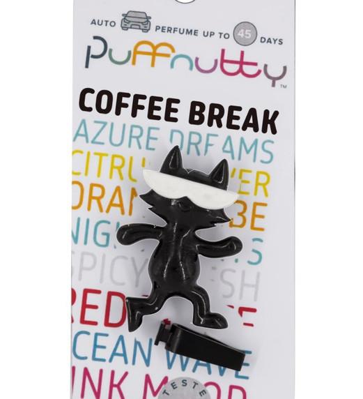 Ароматизатор для автомобиля PUFFNUTTY черный с ароматом COFFE BREAK | КОФЕ-БРЕЙК