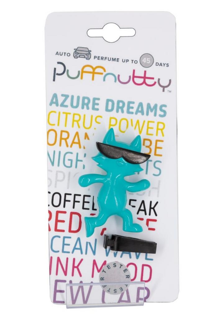 Ароматизатор для автомобиля PUFFNUTTY лазурный с ароматом AZURE DREAM | ЛАЗУРНАЯ МЕЧТА