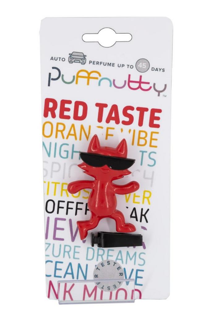Ароматизатор для автомобиля PUFFNUTTY красный с ароматом RED TASTE | КРАСНЫЙ ДЕСЕРТ