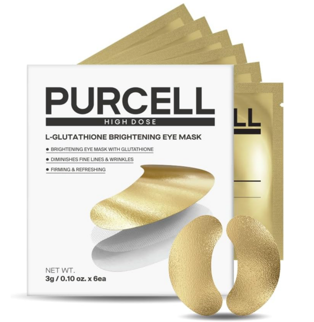 Purcell Премиальные патчи с липосомальным глутатионом (1 пара), L-Glutathione Brightening Eye Mask