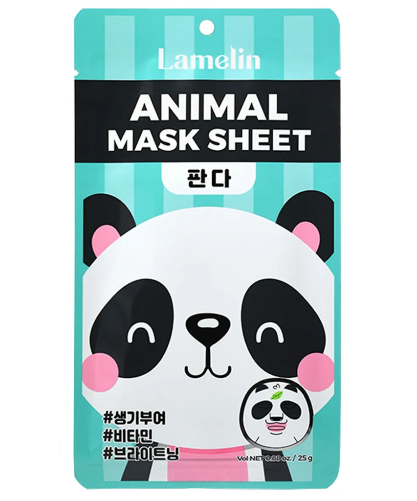 Lamelin Тканевая маска с принтом "Панда", Animal Mask Sheet Panda