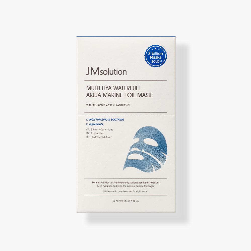 JM SOLUTION HYA WATERFULL AQUA MARINE FOIL MASK Тканевая маска для лица с морской водой
