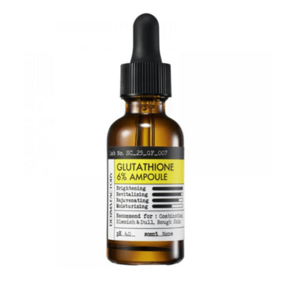 Derma Factory Сыворотка против пигментации и пост-акне с глутатионом, Glutathione 6% Ampoule