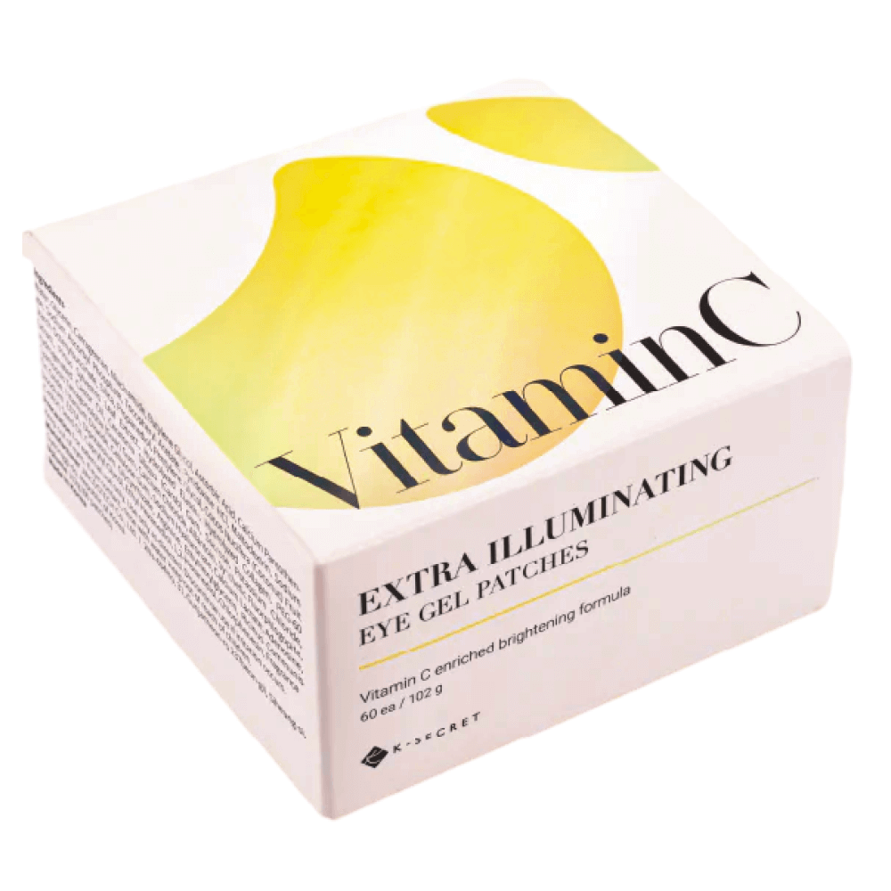 Осветляющие патчи для век с витамином С K-SECRET Extra Illuminating Eye Gel Patches