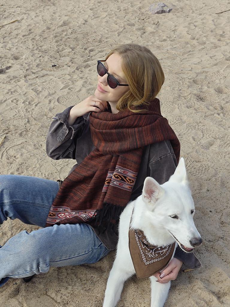 Большой шарф из шерсти яка Архипелаг