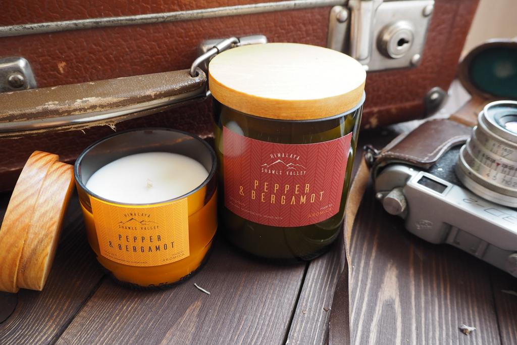 Ароматическая свеча Розовый перец & Бергамот