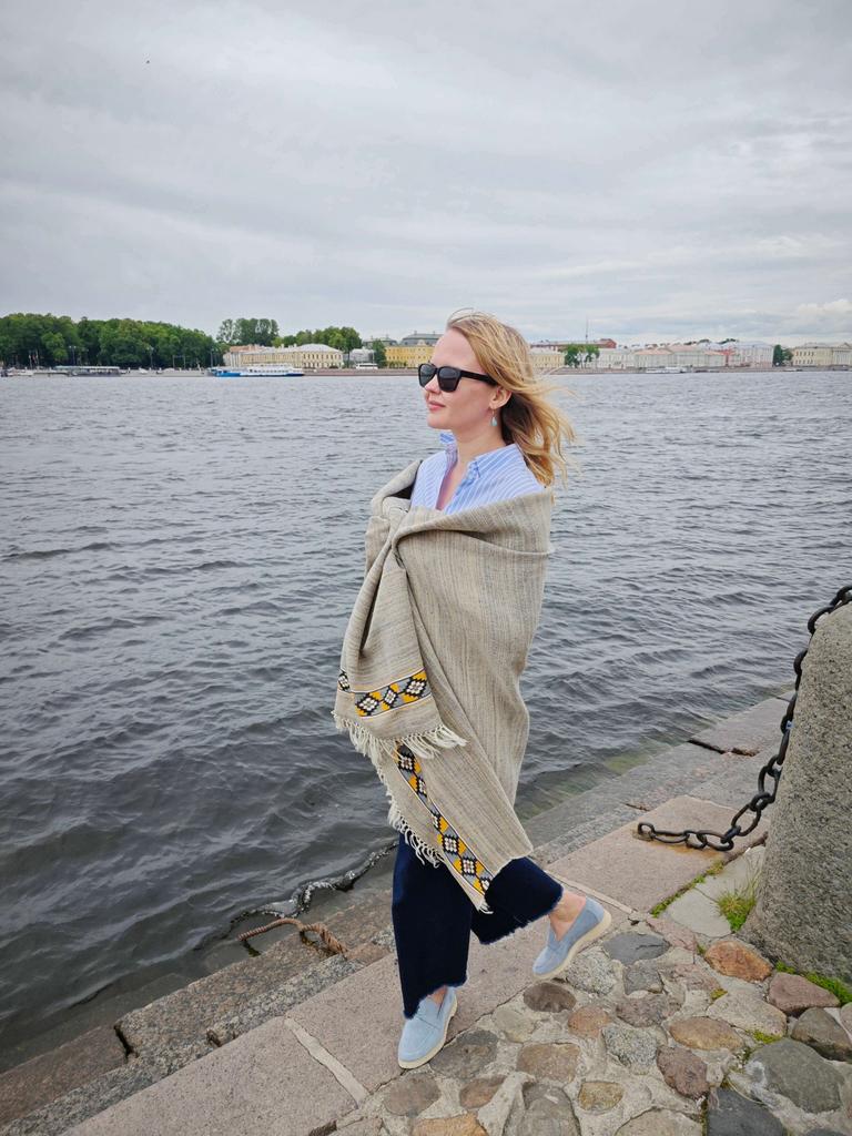 шарф из шерсти яка