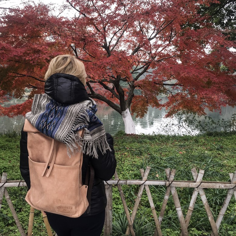 Шарф из шерсти яка Лесная Рапсодия