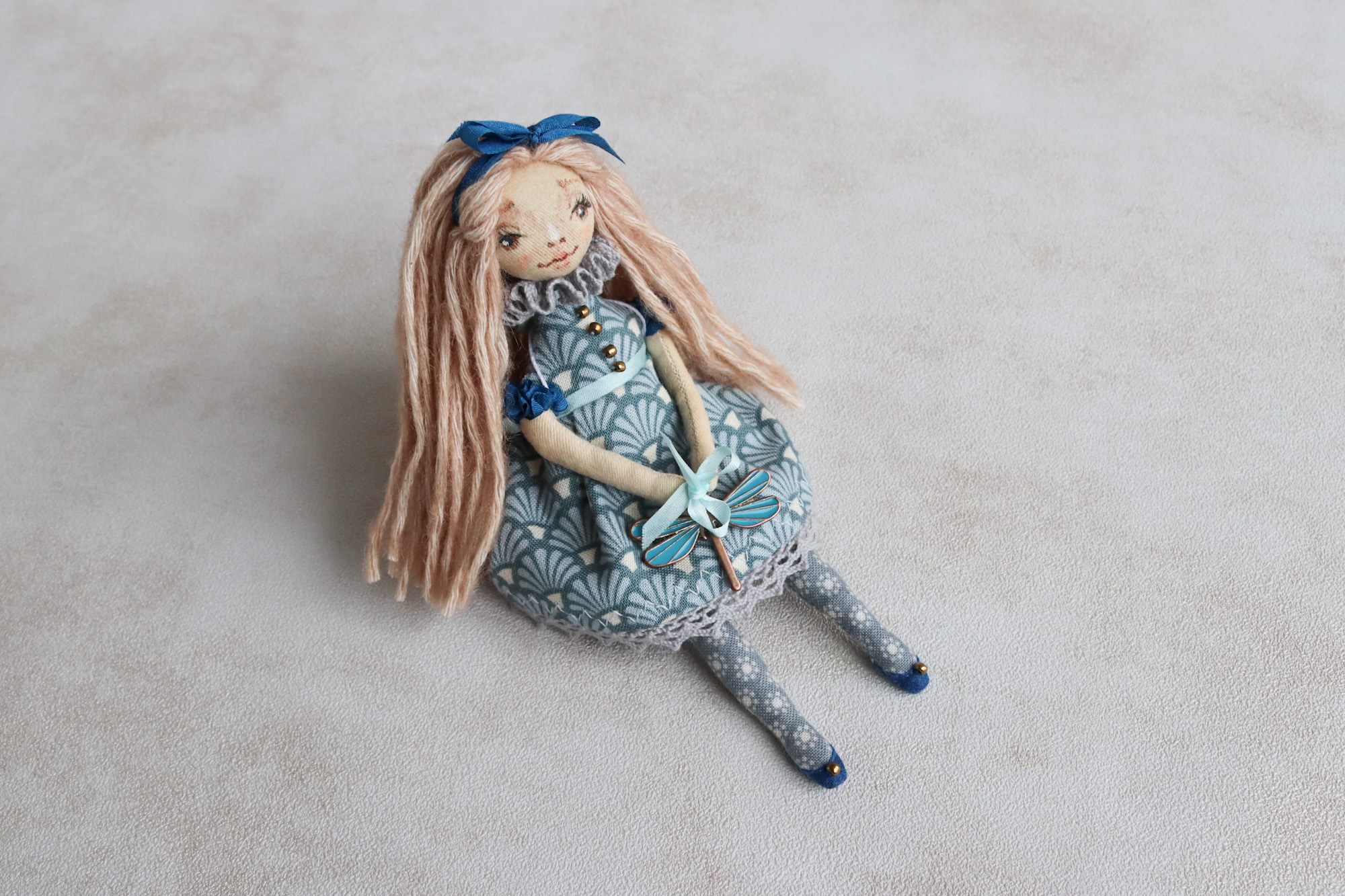 Блум. Елочная игрушка. Авторская текстильная кукла