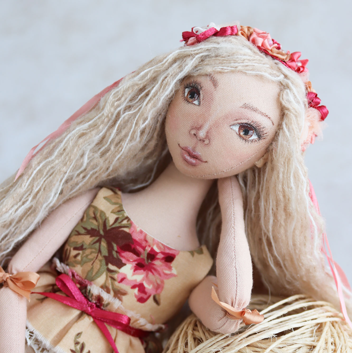 Фрейя. Авторская кукла из текстиля.