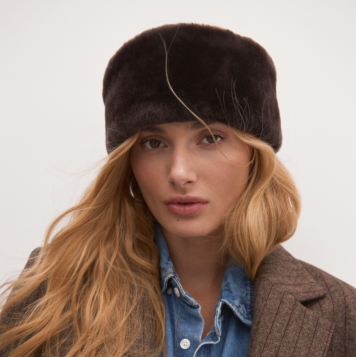 Повязка из натуральной овчины премиум-качества