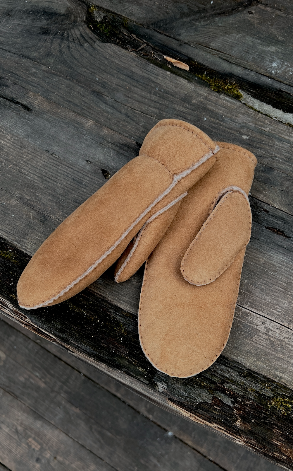 Варежки из овчины