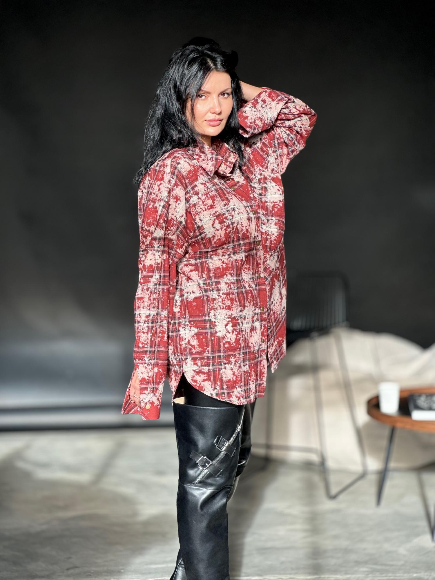 Рубашка, варенка Бургунди