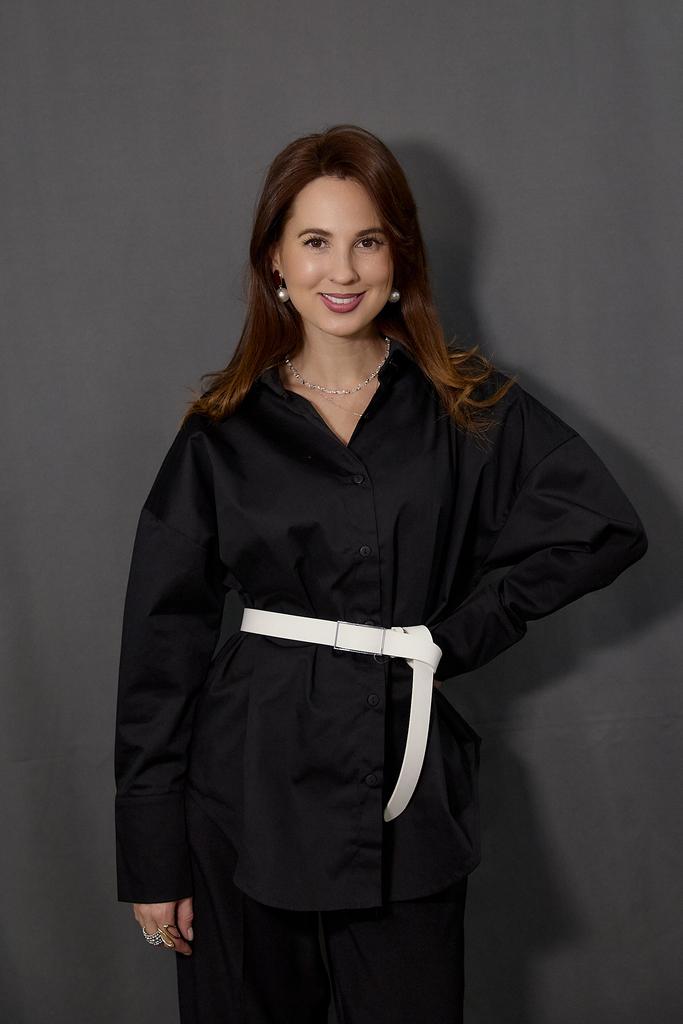 Черная рубашка ОВЕРСАЙЗ