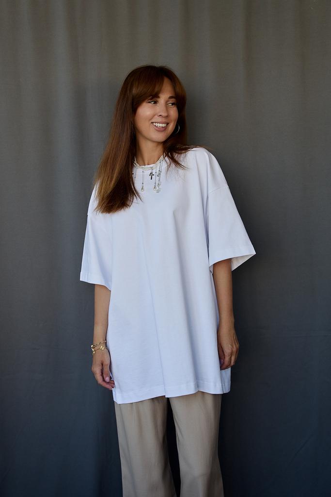 Футболка ОВЕРСАЙЗ  белая