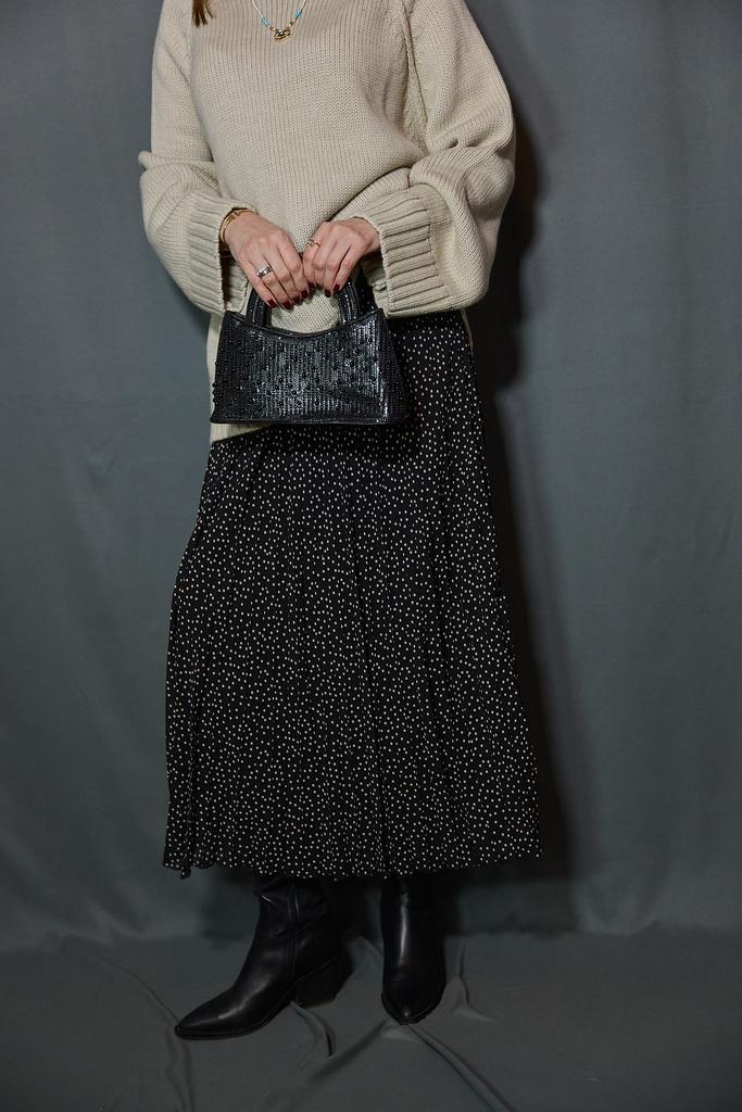 Юбка плиссе в горох