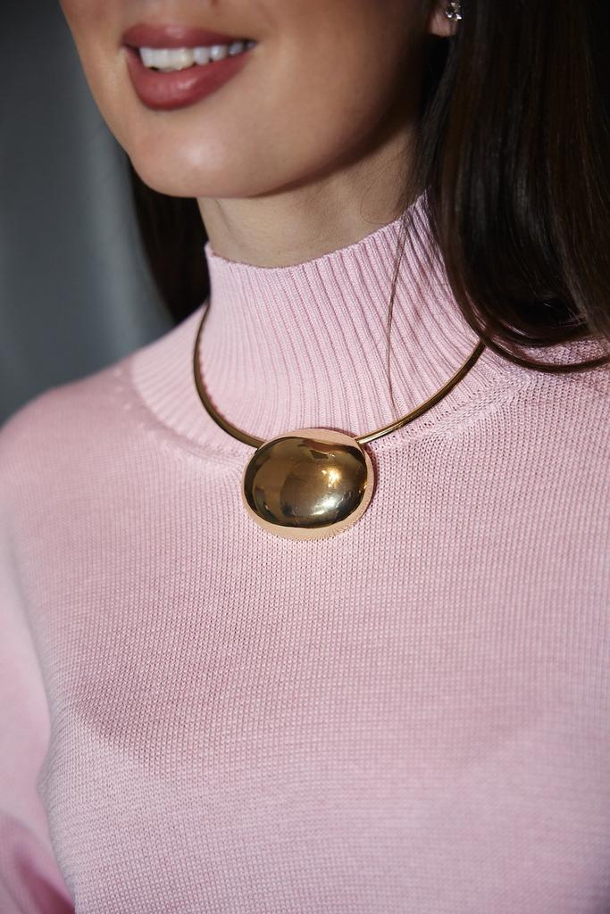 Украшение  чокер пдюс подвеска золотистое