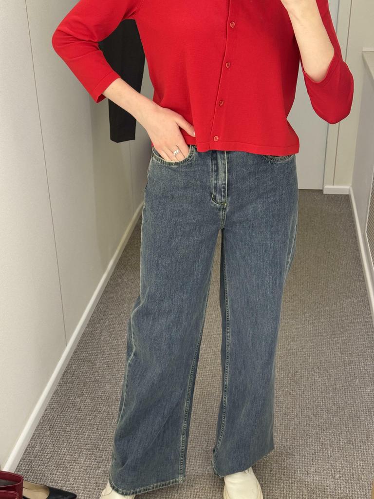 Джинсы прямые из хлопка синие