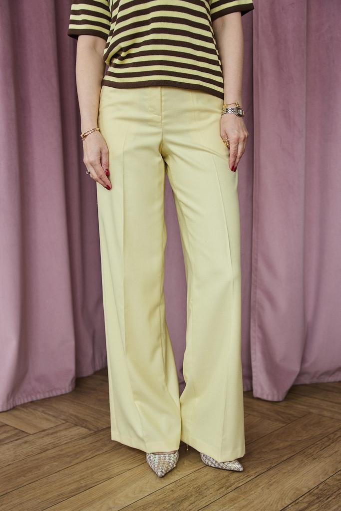 Брюки  широкие желтые