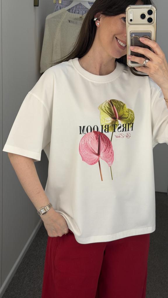 Футболка из хлопка с принтом