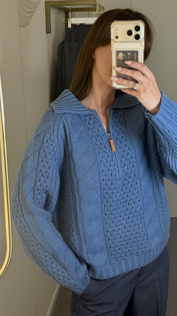 Джемпер-поло  в синем цвете