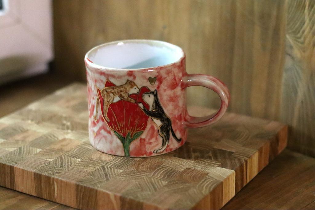 кружка "Цветочные коты"