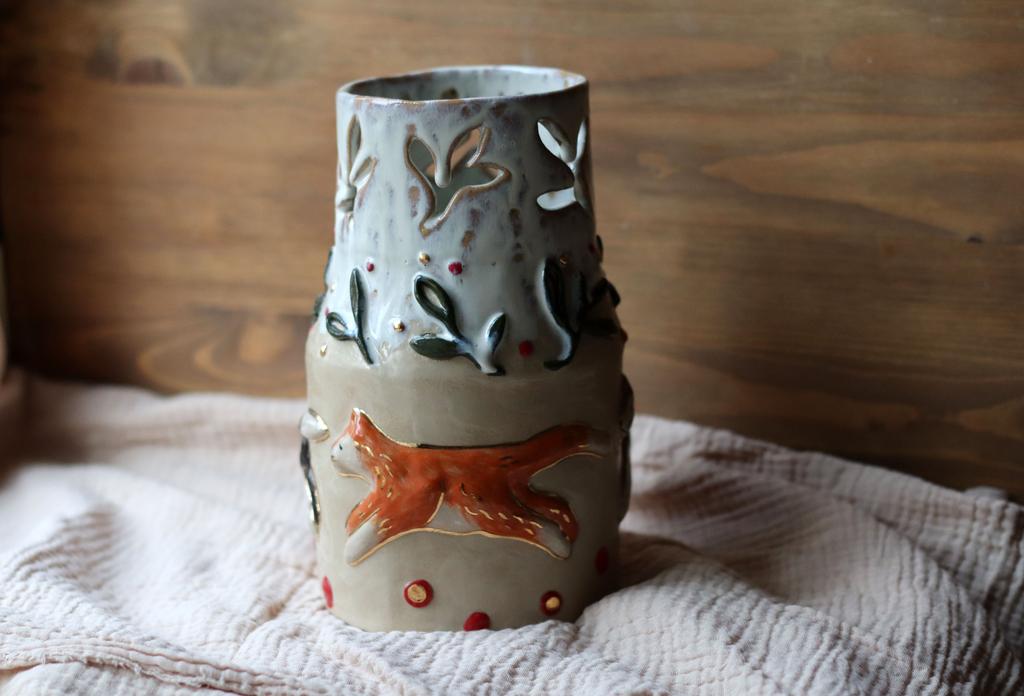 ваза "Бегущие коты"