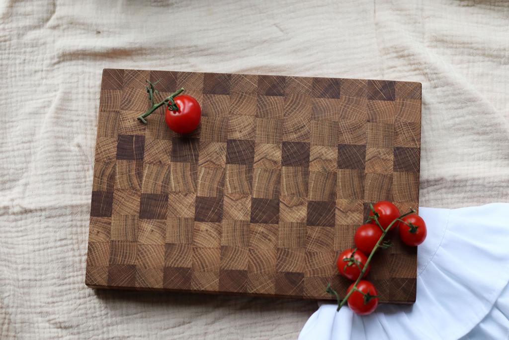 Доска торцевая дубовая