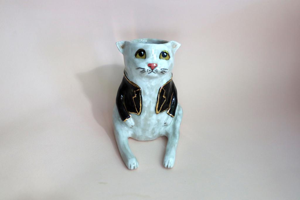Кот мини-ваза