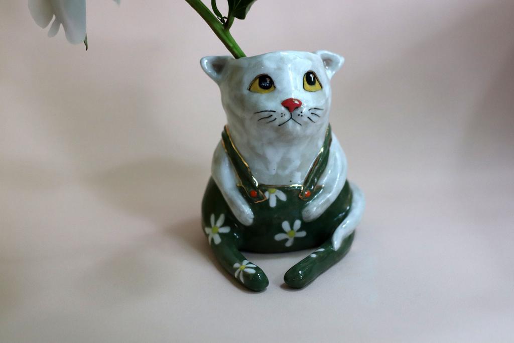 Кот мини-ваза