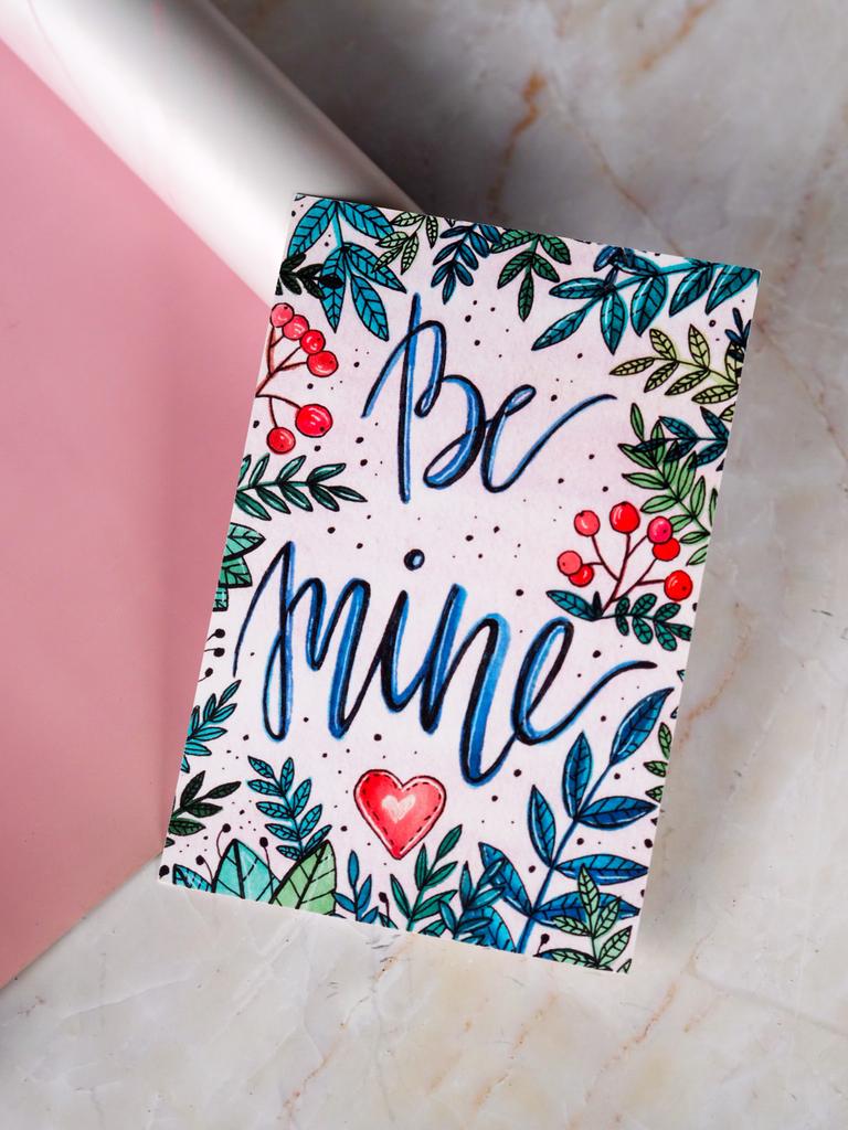 Подарочная открытка "Be mine"