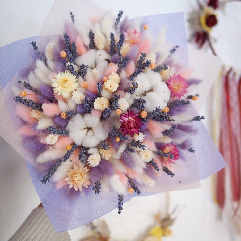 букет из сухоцветов