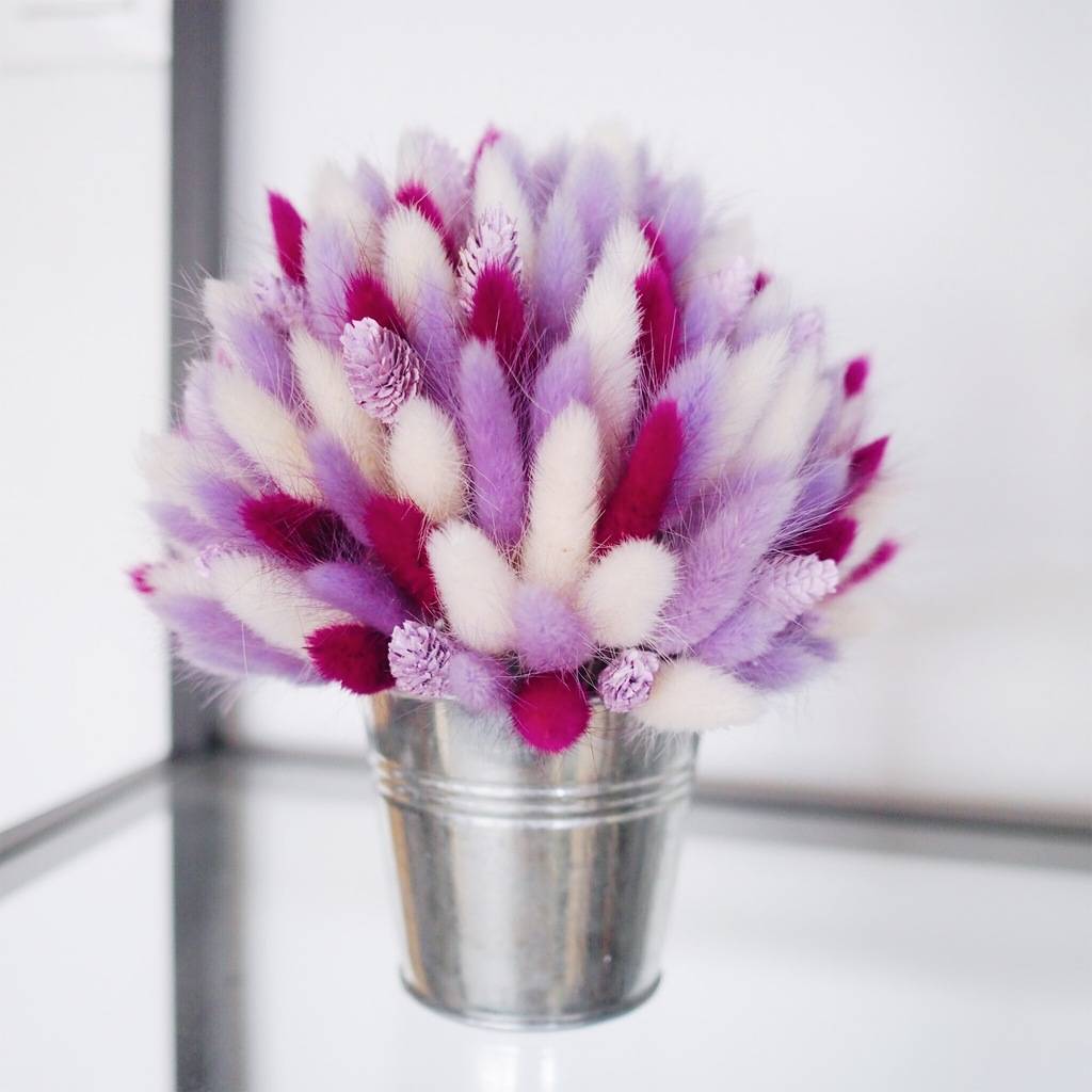 композиция из сухоцветов в кашпо