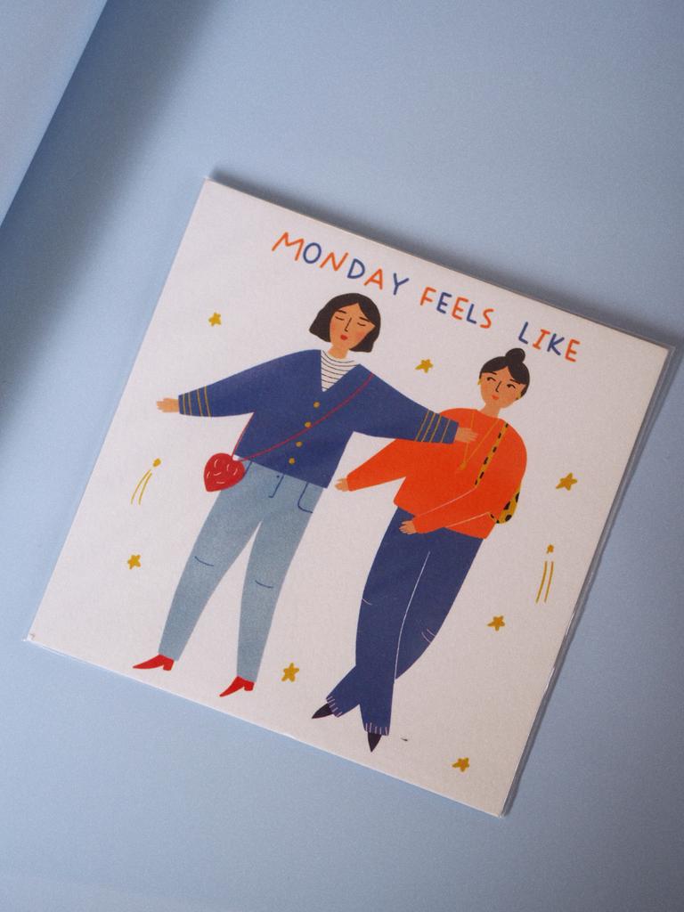 Открытка "Monday feels like"